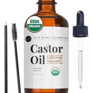 Kate Blanc Castor Oil Organic for Face, Hair and Lashes
